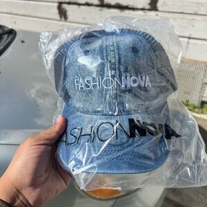 Fashion Nova Blue Denim Cap